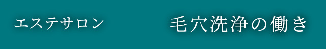 ⽑⽳洗浄の働き